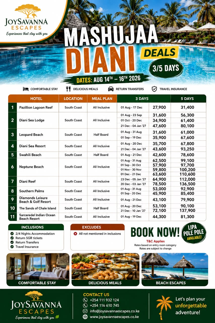 Diani Beach Holiday